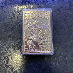 Charizard Pokemon 1999 Burger King Trading Cards 23K Gold Plated Pokemon Vintage - Image 1