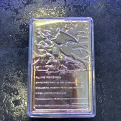 Charizard Pokemon 1999 Burger King Trading Cards 23K Gold Plated Pokemon Vintage - Image 2