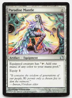 Paradise Mantle 211 Uncommon Modern Masters Magic: The Gathering Lightly Played - Image 1