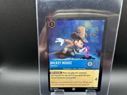 Disney Lorcana MICKEY MOUSE DETECTIVE 8/P1 OP League Foil Promo Card - Image 1