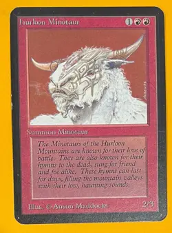 MTG HURLOON MINOTAUR Alpha (OldManMTG 012-930) - Image 1