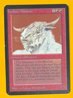 MTG HURLOON MINOTAUR Alpha (OldManMTG 012-931) - Image 1
