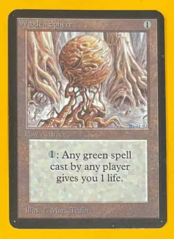 MTG WOODEN SPHERE Alpha (OldManMTG 013-818) - Image 1