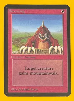 MTG BURROWING Alpha (OldManMTG 013-551) - Image 1