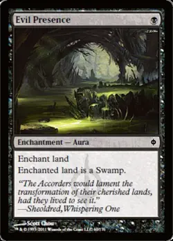 Evil Presence X4 (New Phyrexia (2011)) MTG (NM) *CCGHouse* Magic - Image 1
