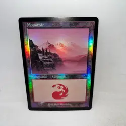 Mountain (408) (Retro Frame) 408 Dominaria Remastered Magic: The Gathering Foil - Image 1