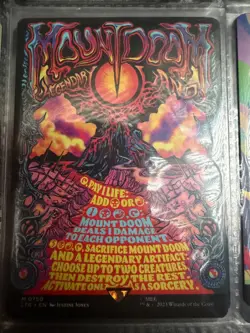 Mount Doom MTG LoTR Borderless Poster Regular - Image 1