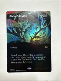 Nature's Rhythm (Borderless Foil) #349 Tarkir: Dragonstorm NM/MINT Pack Fresh! - Image 1