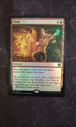 MTG Wish AFR foil magic the gathering red deck - Image 1