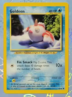 Goldeen 45/64 Neo Revelation Yuka Morii Clay Art Pokemon Card VLP - Image 1
