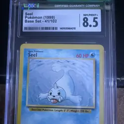 1999 Pokemon Base Set: # 41 Seel CGC 8.5 NM/MINT+ - Image 3