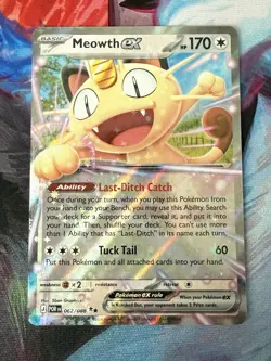 Pokemon Meowth EX 062/088 Perfect Order 2026 Near Mint - Image 1