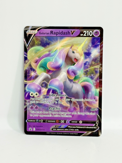 Galarian Rapidash V SWSH111 Black Star Promo Ultra Rare Holo Pokemon Card - Image 1
