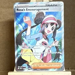 Pokemon Rosa's Encouragement 204/236 SM Cosmic Eclipse Full Art Holo Ultra Rare - Image 3