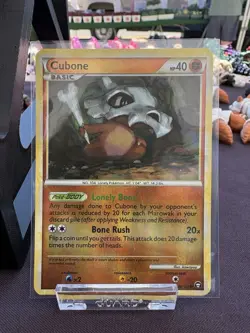 Cubone 60/102 Reverse Holo Pokemon TCG RARE 2010 - Image 1