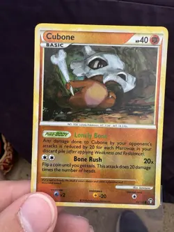 Cubone 60/102 Reverse Holo Pokemon TCG RARE 2010 - Image 2