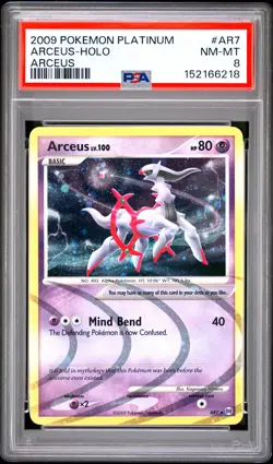 2009 POKEMON PLATINUM ARCEUS #AR7 ARCEUS-HOLO PSA 8 - Image 1