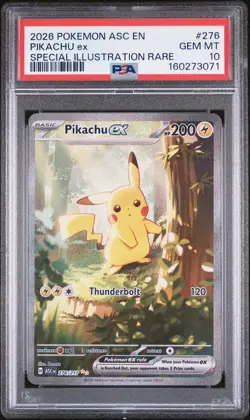 Pokemon 2026 Pikachu ex 276/217 SIR Ascended Heroes GEM MINT PSA 10 - Image 1