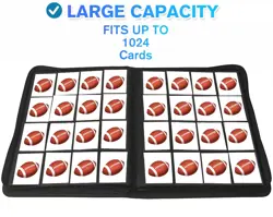 16 Pocket Card Binder 1000+ Premium Zip Trading Card Binder Double Sided Pock... - Image 4