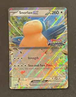 Pokemon Snorlax ex 076/131 Stamped Promo Prismatic Evolutions Near Mint - Image 1