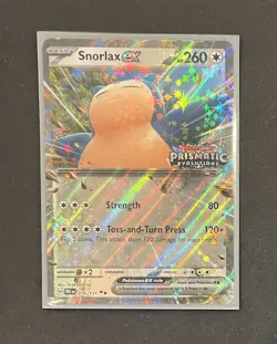 Pokemon Snorlax ex 076/131 Stamped Promo Prismatic Evolutions Near Mint - Image 4
