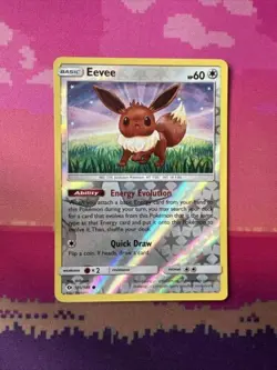 Pokemon Card Eevee Sun & Moon Reverse Holo 101/149 Near Mint - Image 1
