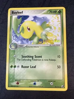 Bayleef Prerelease 35/115 Stamped Nintendo Unseen Forces Pokemon - Image 1