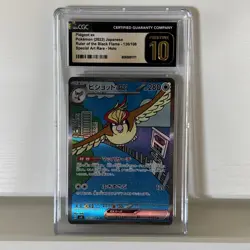 Pokemon Pidgeot ex SIR Holo #225/197 Obsidian Flames 2023 - CGC 10 PRISTINE - Image 1