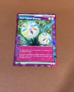 Neo Upper Energy 2024 Pokemon 162/162 Temporal Forces Sv06 Ace Spec Rare Holo EN - Image 1