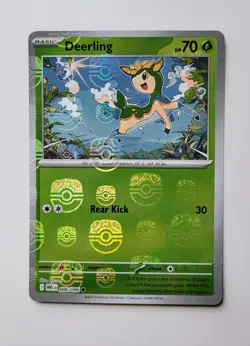 Pokemon Deerling Holo Master Ball Pattern 006/086 Sv: White Flare Common 70 - Image 1
