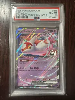 PSA 10 Latias Ex 076/191 Prize Pack Series 7 Stamped Play Pokemon - Image 1