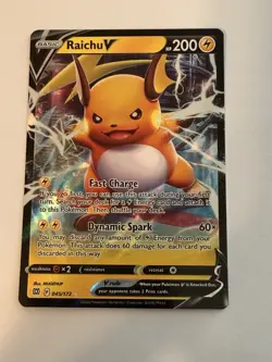 Pokemon TCG - Raichu V Ultra Rare - 045/172 - Brilliant Stars - Image 1