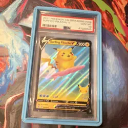 Pokemon TCG Surfing Pikachu V 008/025 Celebrations PSA 10 EN - Image 1