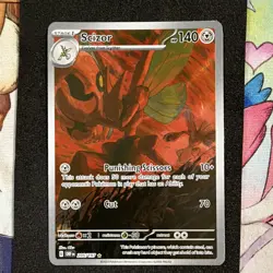 Scizor SV03 Obsidian Flames 205/197 Illustration Rare Full Art Holo 140HP EN - Image 1