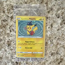 Pokemon TCG SEALED Special Delivery Pikachu Promo Holo SWSH074 English - Image 2