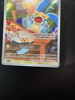 POKEMON TCG Scarlet & Violet Paradox Rift Minun #194/182 Illustration Rare - Image 5