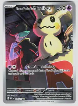 TEAM ROCKET'S MIMIKYU 238/217 ILLUSTRATION RARE ASCENDED HEROES POKEMON NM/M - Image 1