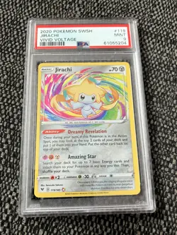 Pokemon Jirachi 119/185 Vivid Voltage Set Grade PSA 9 MINT - Image 1