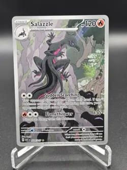 Pokemon TCG Salazzle 224/217 Ascended Heroes Illustration Rare Holo NM Condition - Image 1