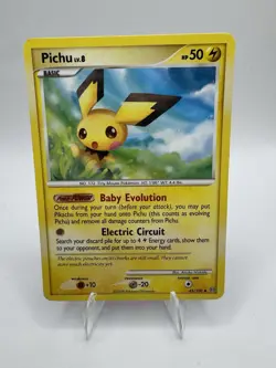 Pokemon TCG Pichu 45/100 Stormfront Uncommon Regular English 50 HP - Image 1