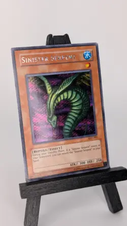 YUGIOH SDD-002 Sinister Serpent Prismatic Secret Rare Vintage Promo MP - Image 2