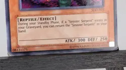 YUGIOH SDD-002 Sinister Serpent Prismatic Secret Rare Vintage Promo MP - Image 5