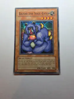 Bazoo the Soul-Eater LON-064 Yugioh TCG Super Rare Unlimited LP - Image 1
