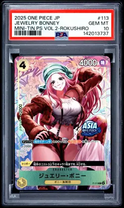 Jewelry Bonney PSA10 2025 One Piece Japanese Mini-Tin Vol.2-Rokushiro #113 - Image 1