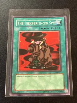 1996 Vintage YU-GI-OH The Inexperienced Spy Magic Card SDK-037 - Image 1