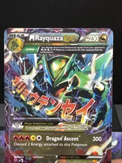 Pokemon Card M Rayquaza EX 61/108 XY Roaring Skies Holo Rare Light Play - Image 2