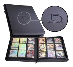 TopDeck 500 Card Ringless Zip Binder Pro - 9-Pocket Pages Side Load Sleeve TC... - Image 1