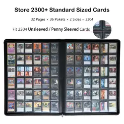 Rayvol Premium 2300 Pockets Card Binder Large 36-Pocket 2000+ Ringless Tradin... - Image 2