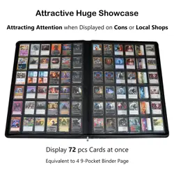 Rayvol Premium 2300 Pockets Card Binder Large 36-Pocket 2000+ Ringless Tradin... - Image 3