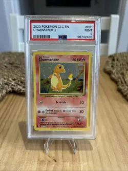 PSA 9 Charmander 001/034 Classic Collection English Holo Graded Pokemon Card - Image 1